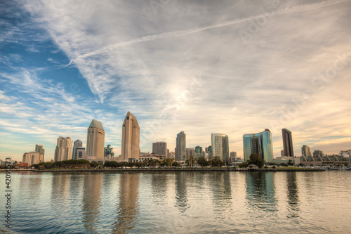 San Diego, California City Buildings Skyline © Mcdonojj