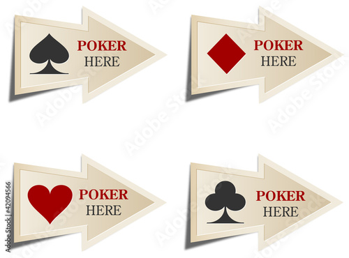Casino arrows. Poker here