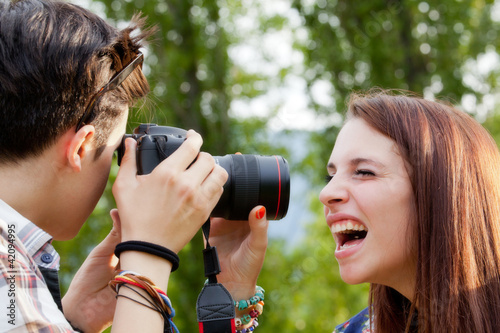 scherzo al fotografo