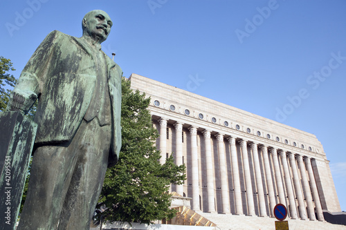 Finnish Parliament house photo