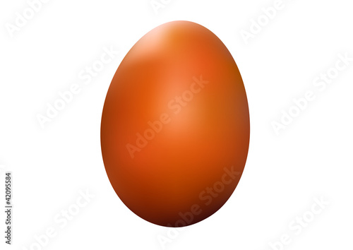 Oeuf réaliste marron
