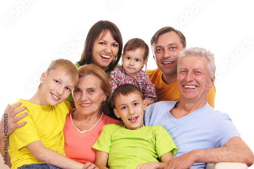 family sitting portrait