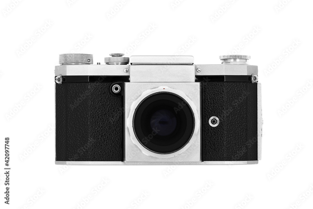 Klassische Kamera isoliert auf weiß