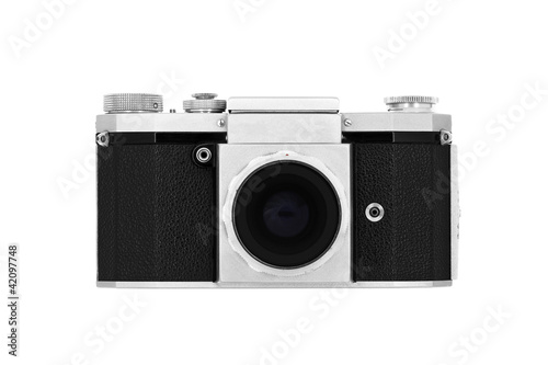 Klassische Kamera isoliert auf weiß