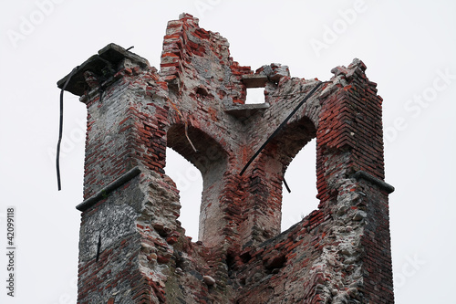 tower ruin close up photo