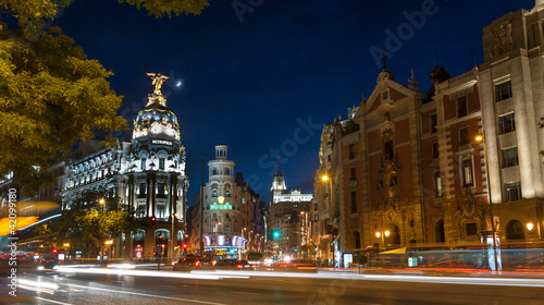 Fototapeta Naklejka Na Ścianę i Meble -  Madrid by night