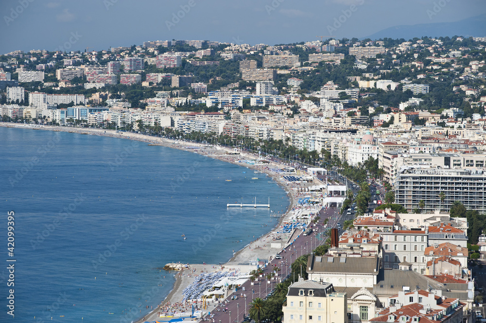 The Coast at Nice from Castle Hill
