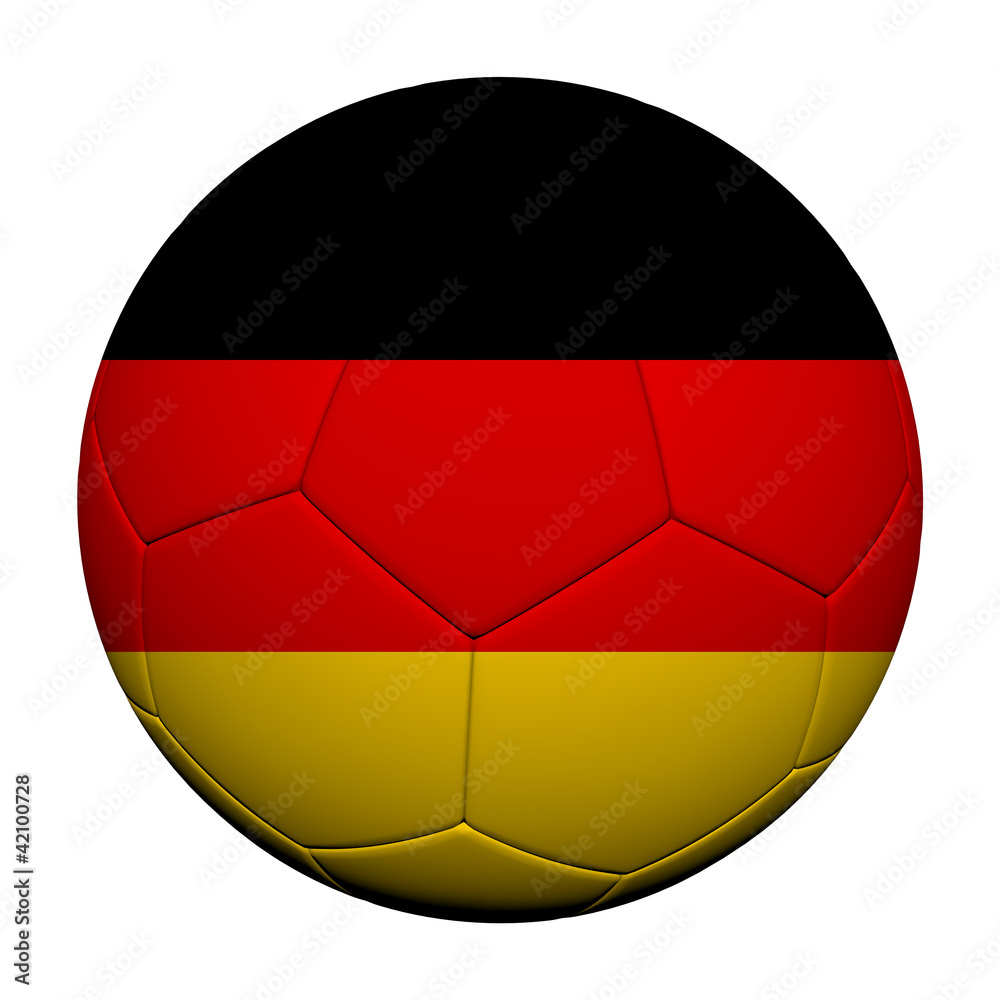 Germany Flag Pattern 3d rendering of a soccer ball Germany Flag Pattern 3d rendering of a soccer ball