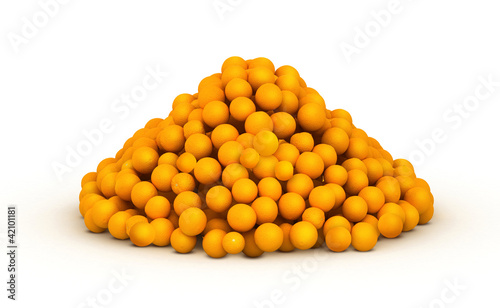 Bunch of orange citrus
