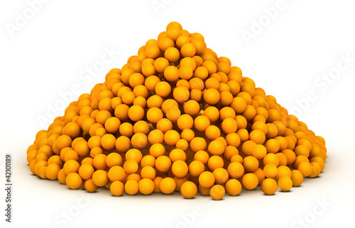 Bunch of orange citrus