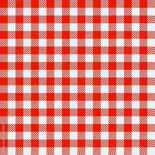 Checkered tablecloth. Seamless illustration.