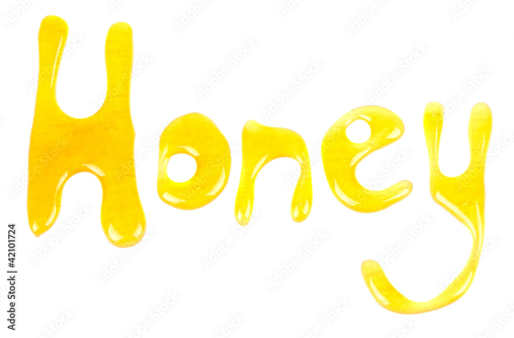 The word honey made out of honey The word honey made out of honey