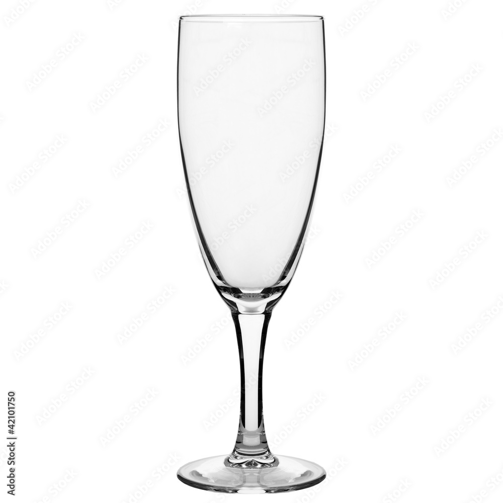 champagne glass clear isolated on white champagne glass clear isolated on white