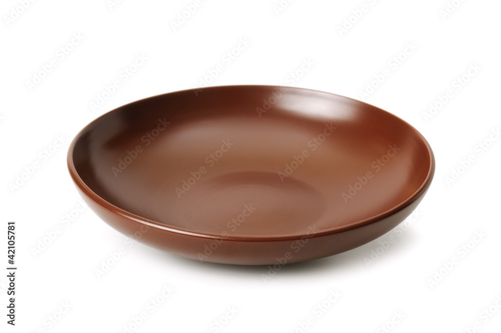 Ceramic plate isolated on white Ceramic plate isolated on white