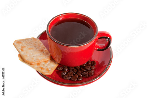cofee in red cup