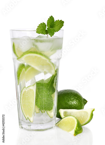 cocktail with lime and mint #42113572