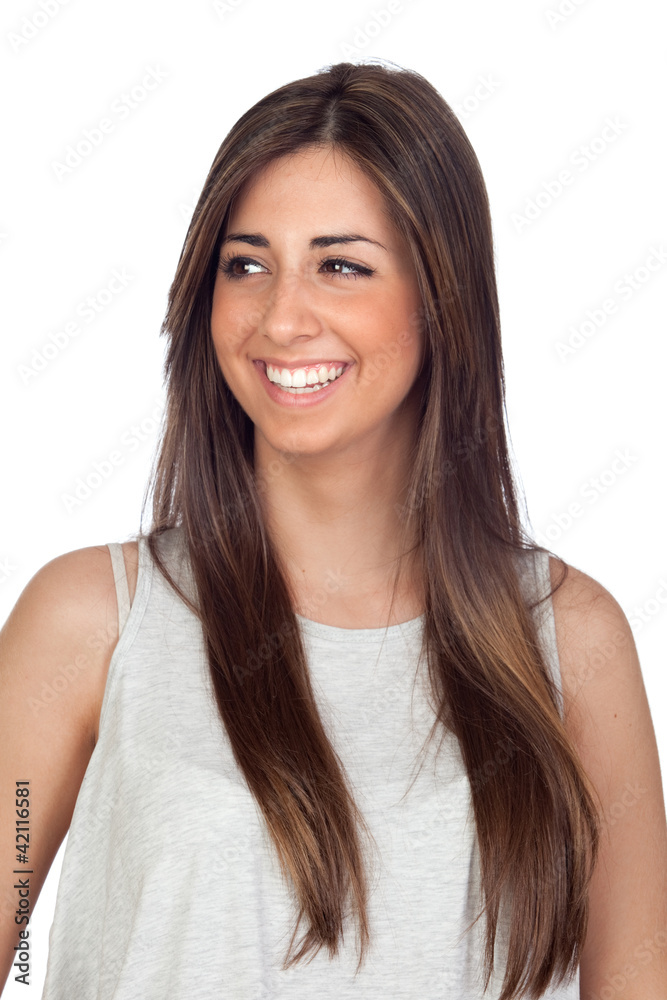 Attractive girl with long hair Attractive girl with long hair