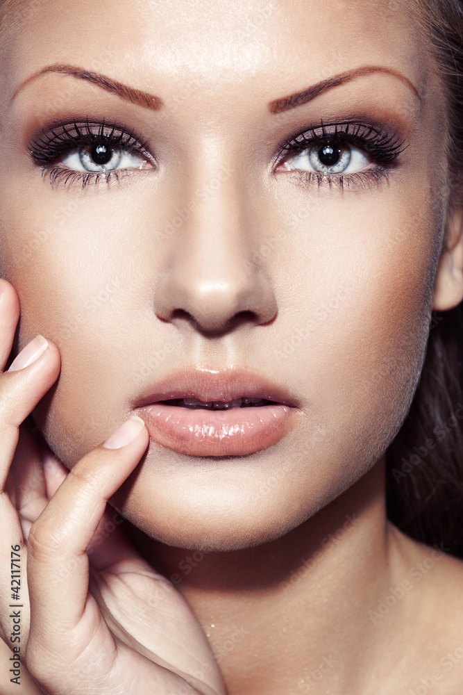 Fototapeta premium closeup portrait of a fashion model