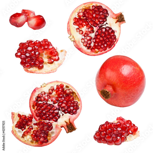 Collection of pomegranates