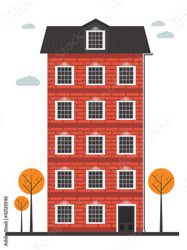 cartoon building