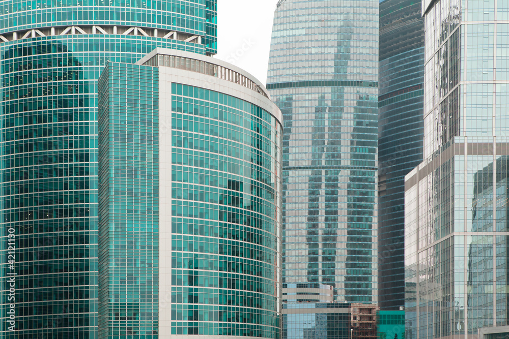 Obraz premium Modern business skyscrapers in Moscow city