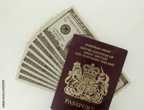 passport dollar bill