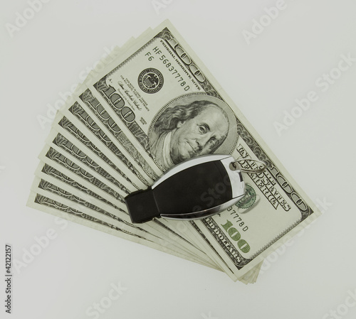 dollar bill car key