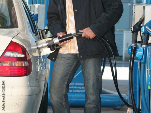 Obraz na płótnie Tanken mit Gas