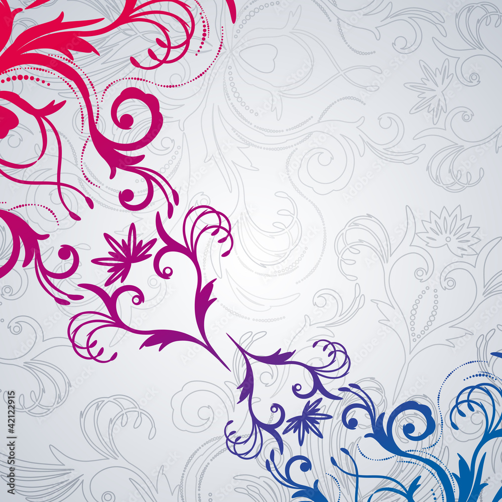 Abstract floral background with east flowers. Abstract floral background with east flowers.