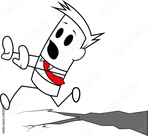 Square guy running away from Earthquake.