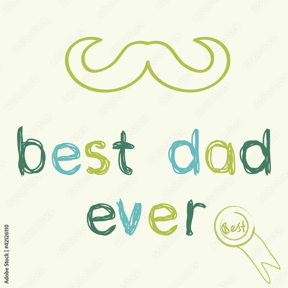 Greeting card template for Father's Day Greeting card template for Father's Day