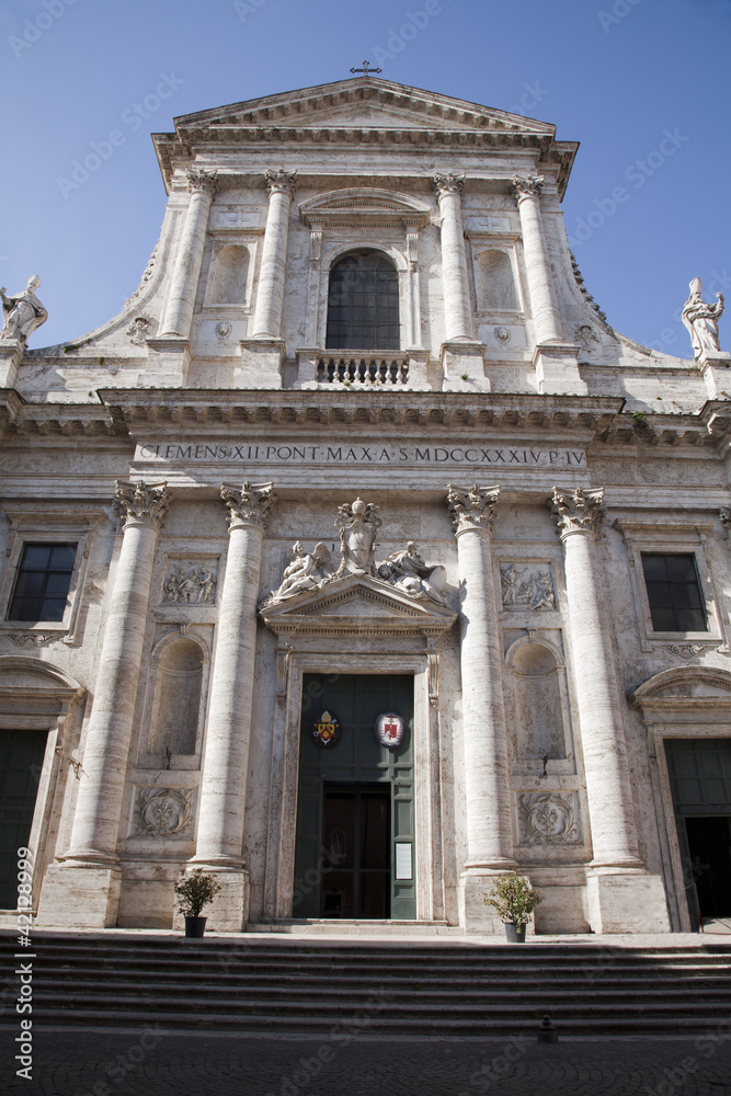 Rome - facade of San Giovanni dei Fiorentini church