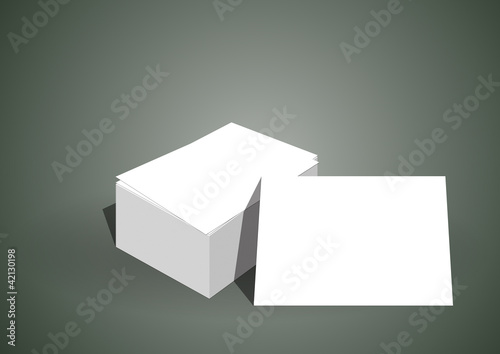 Business card presentation template for designers