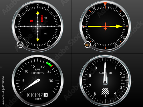 Airplane flying instruments