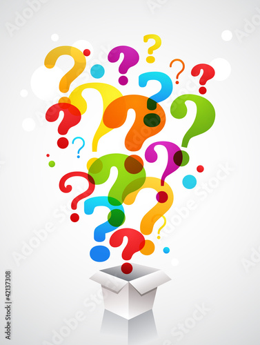 box with question mark icons