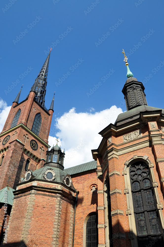 Obraz premium church tower in Stockholm
