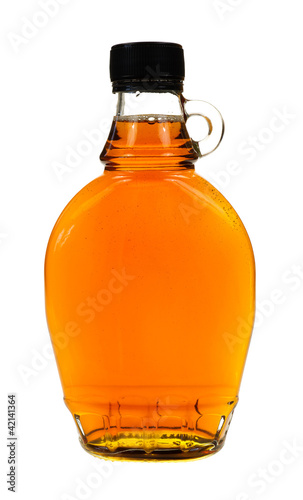 Bottle of maple syrup