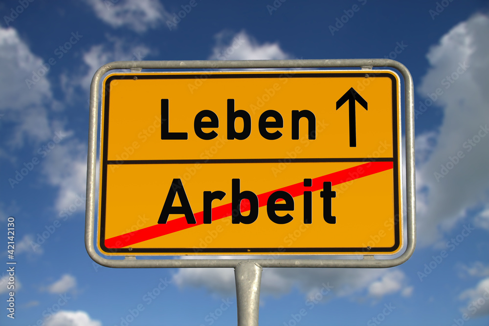 Deutsches Ortsschild Arbeit Leben Deutsches Ortsschild Arbeit Leben