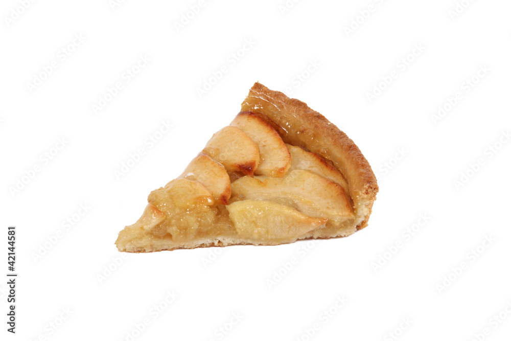 Slice of apple tart