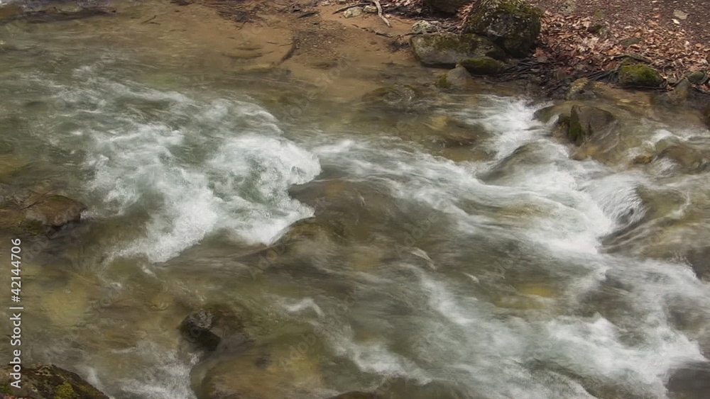 Fast mountain river, stones. Fast mountain river, stones.