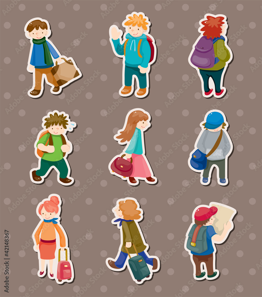 travel people stickers