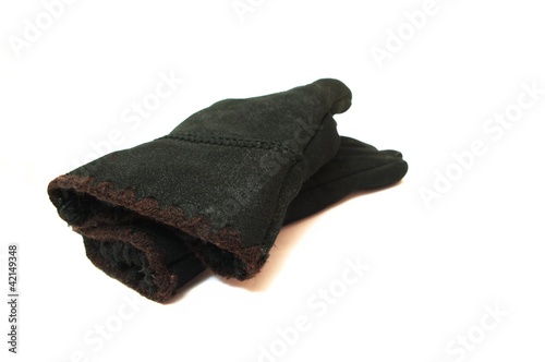 Suede gloves