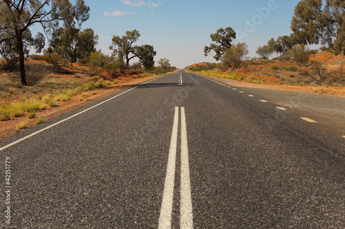 lonely road through desert © nataiki