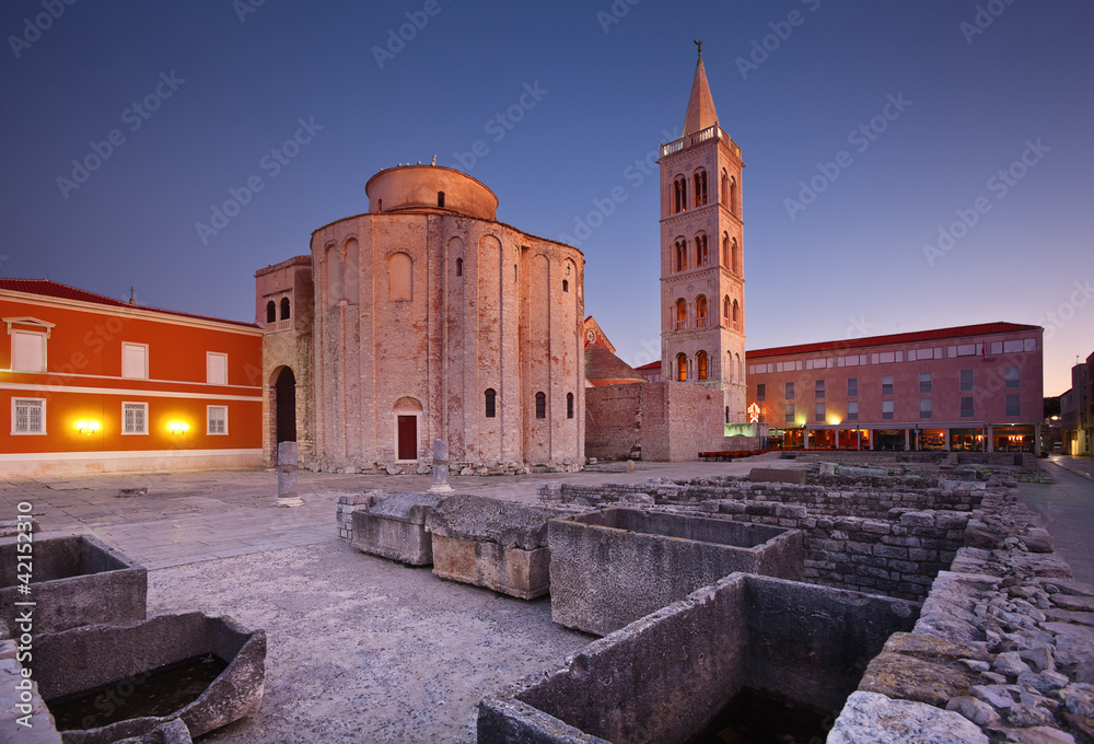 Fototapeta premium Church of St. Donat, Zadar, Croatia