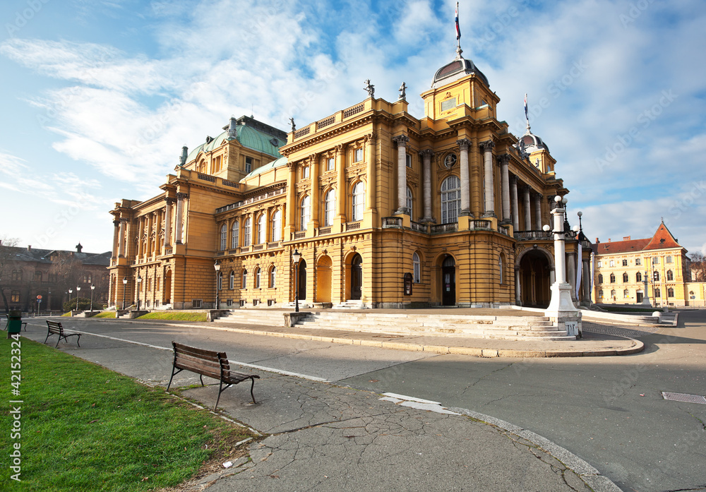 opera house in Zagreb, Croatia