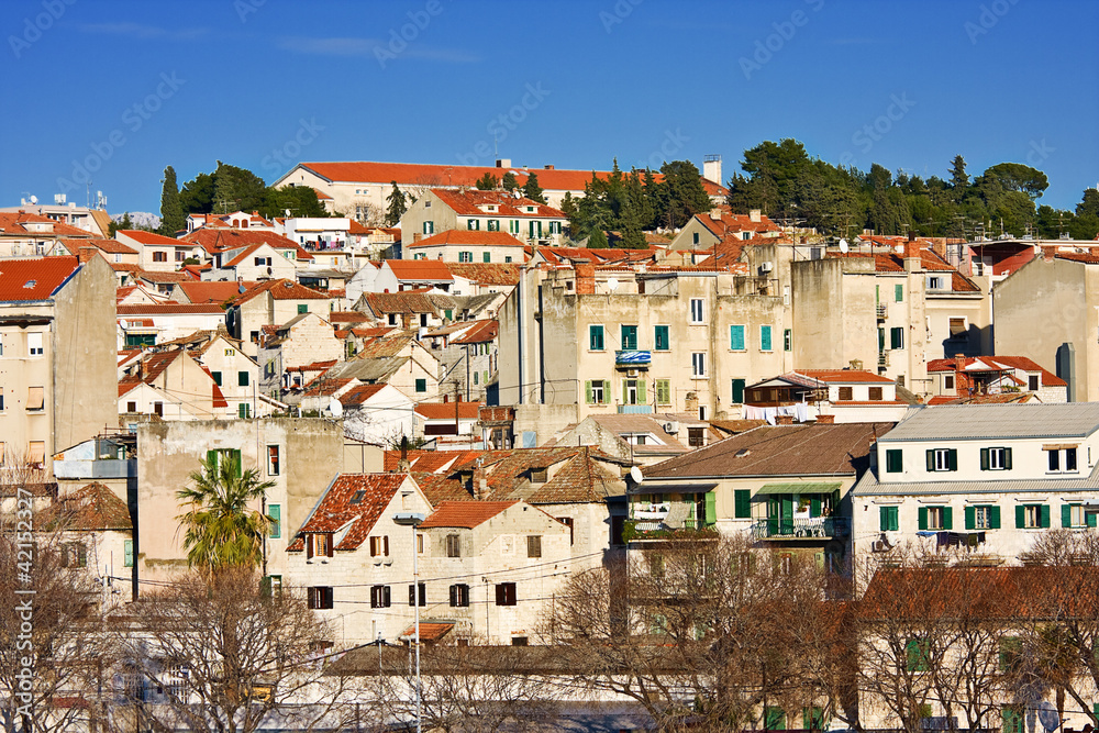 residential houses in Split; Croatia