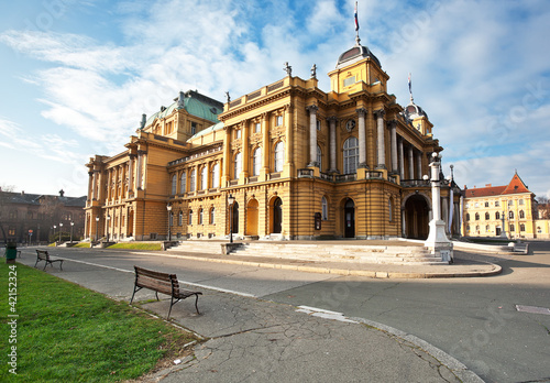 opera house in Zagreb, Croatia