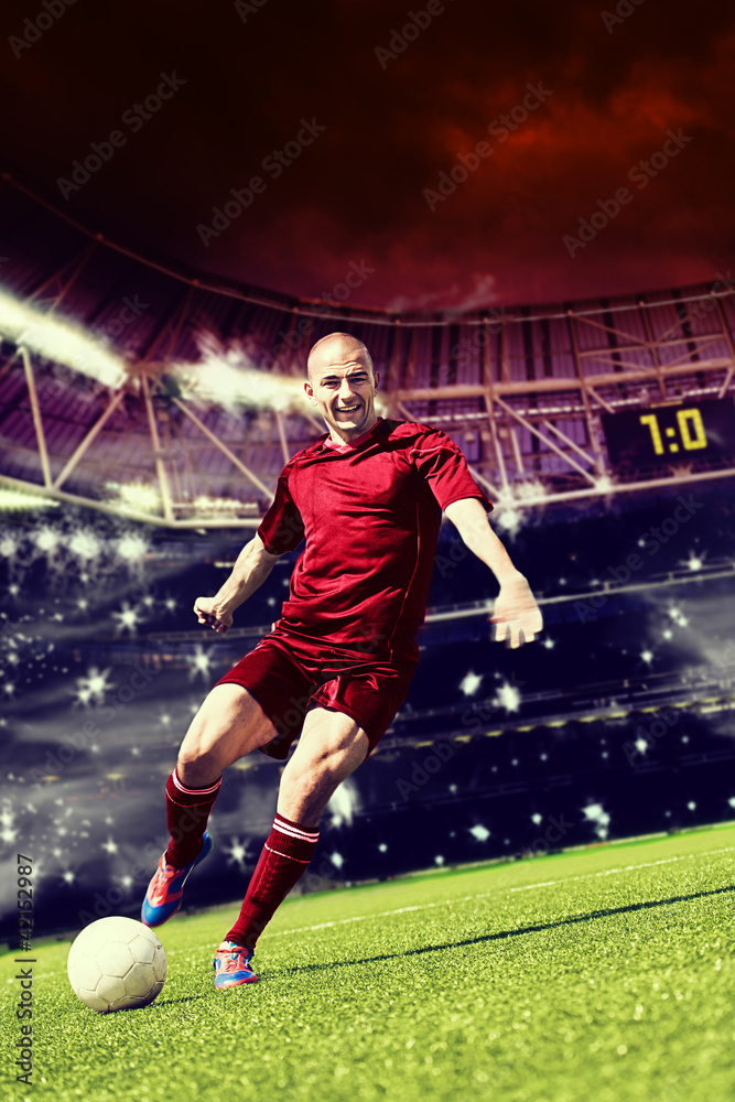 Naklejka premium soccer player