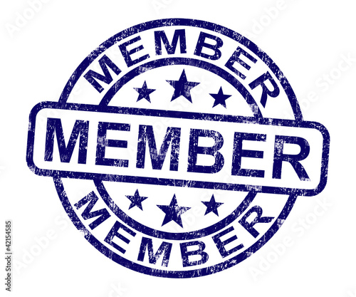 Member Stamp Shows Membership Registration And Subscribing photo