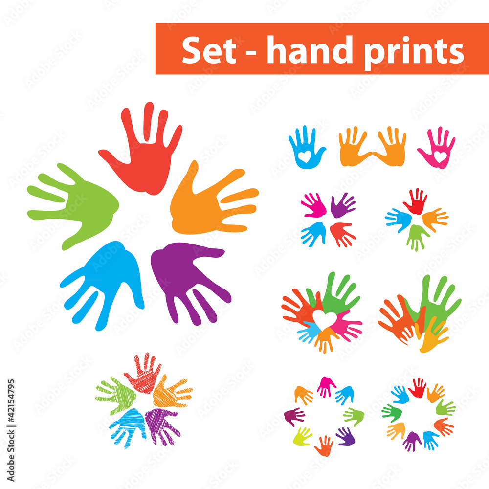 Fototapeta premium set-palms